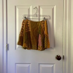 Yellow green and pink urban outfitters skirt